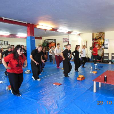 Dra. Liu Yafei está dando un curso de Nei Yang Gong, organizado por Instituto de Medicina China Barcelona, 2016-10-29
