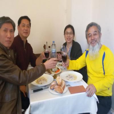 Comida de trabajo, Dr. Bo Zhiyun, Wang Yongzhou, Cai Jian, Dra. Tian Ying, 2016-2-19