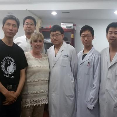 Visitan al Departamento de Tui Na de un hospital de Beijing, 2015-6-25